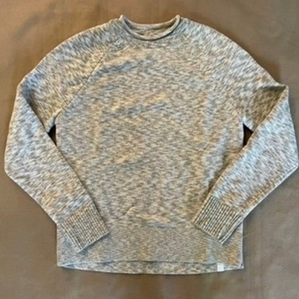 Lululemon Boxy Cotten Blend Sweater Women's Sz XS Cream Roll Neck Raglan Sleeve